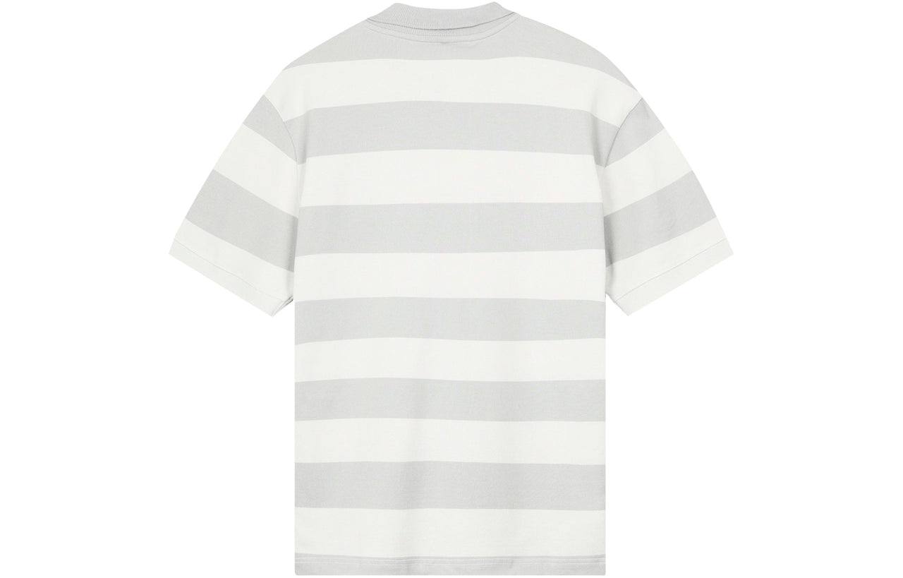 Nike Sportswear Heritage Stripe Colorblock Short Sleeve Polo Shirt Gray / Yellow CU4433-028