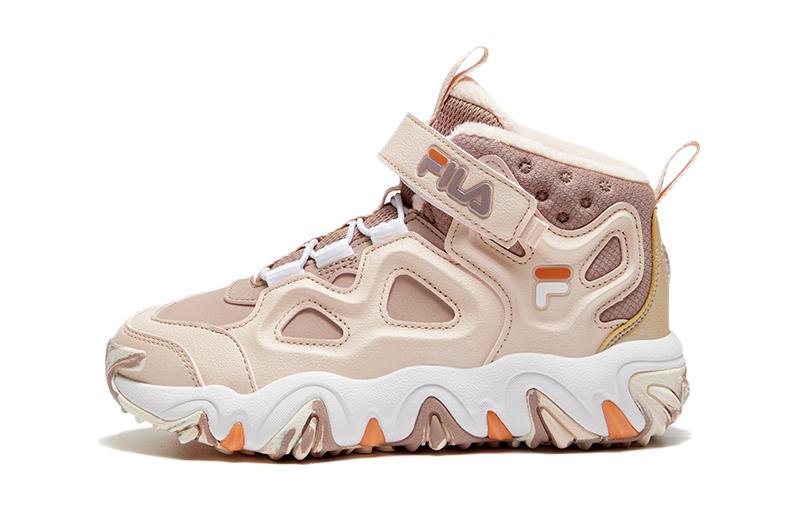 (GS) FILA Lifestyle High-Top Shoes 'Pink White' K15B342991PPSW