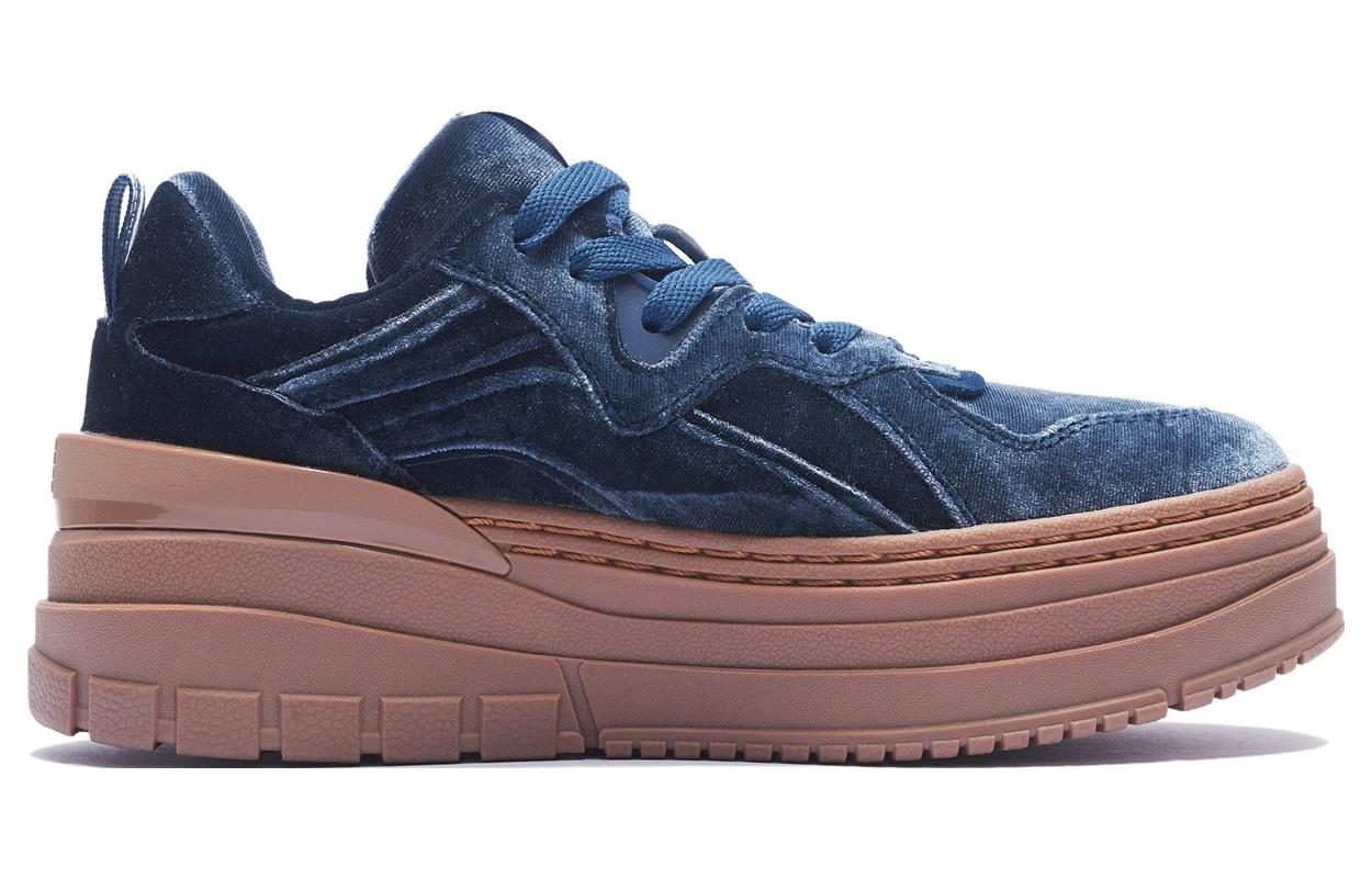 (WMNS) Li-Ning Platform High Top 'Smoke Blue' AGCS302-1