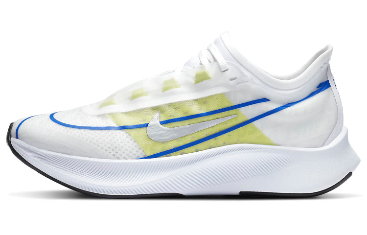 (WMNS) Nike Zoom Fly 3 'White Silver Blue Lime' AT8241-104