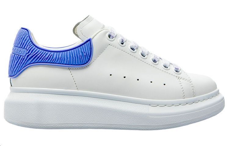 (WMNS) Alexander McQueen Oversized Shoes 'Cream White Electric Blue' 718157WICGK8870