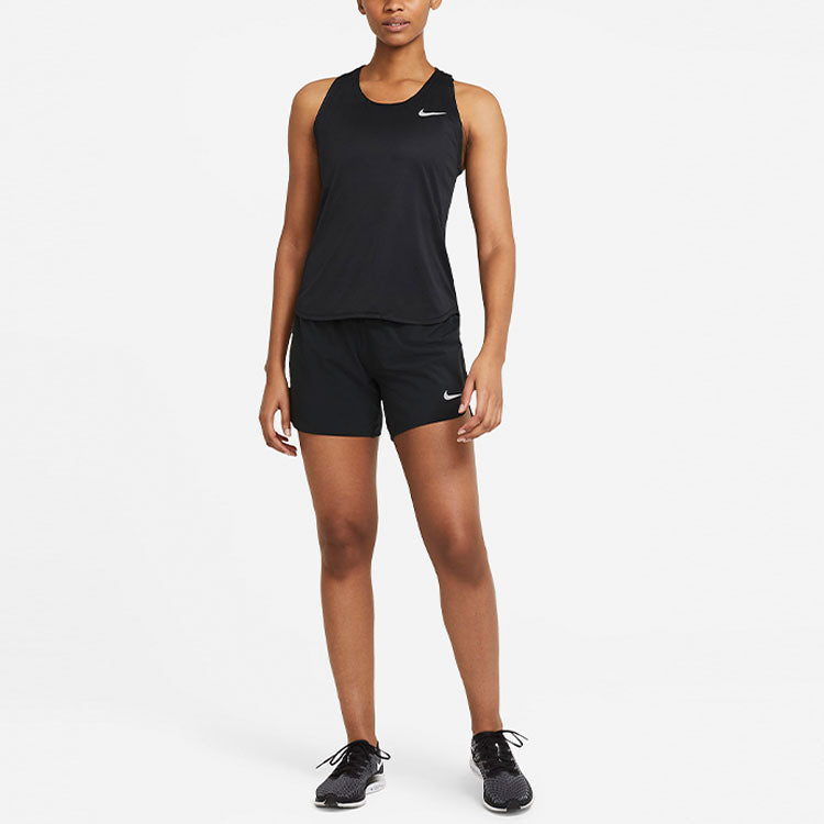 (WMNS) Nike Eclipse Solid Color Casual Sports Running Shorts Black CZ9569-010