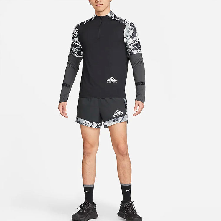 Men's Nike Dri-FIT Flex Trail Running Sports Black Shorts DM4653-010