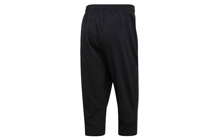 Men's adidas E Pln 3/4 Wvn Woven Cone Training Running Sports Cropped Pants/Trousers Black DQ3107