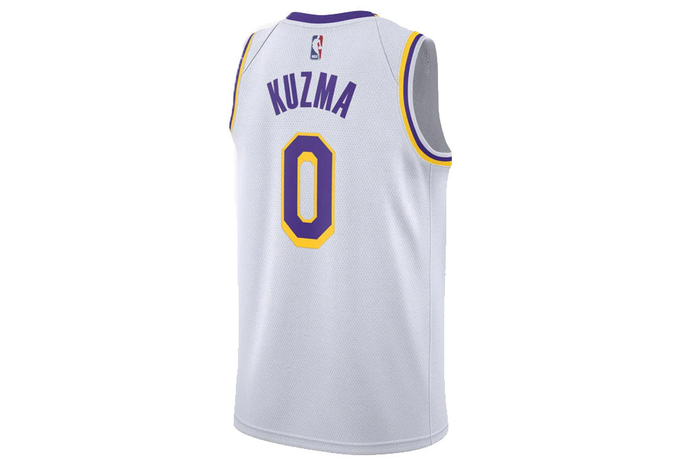 Nike NBA Basketball Jersey/Vest SW Fan Edition Los Angeles Lakers Kuzma 0 Jersey White AA7101-109