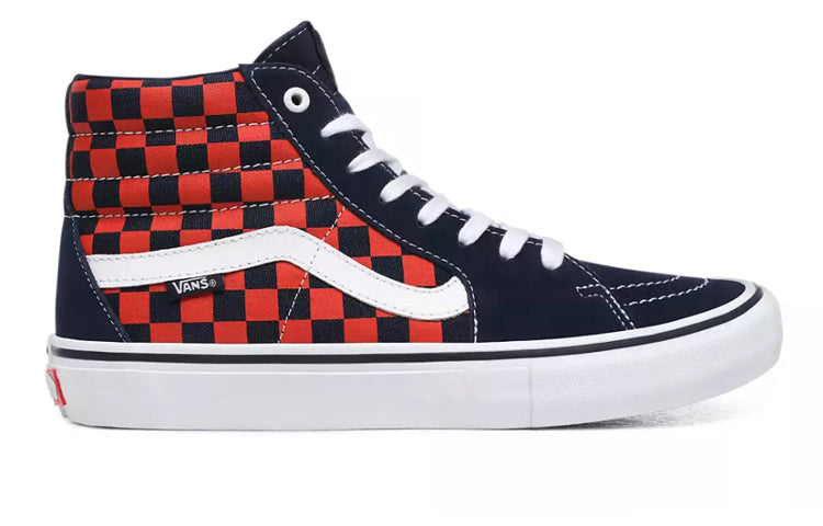 Vans SK8-HI Pro 'Checkerboard - Navy Orange' VN000VHGW7E