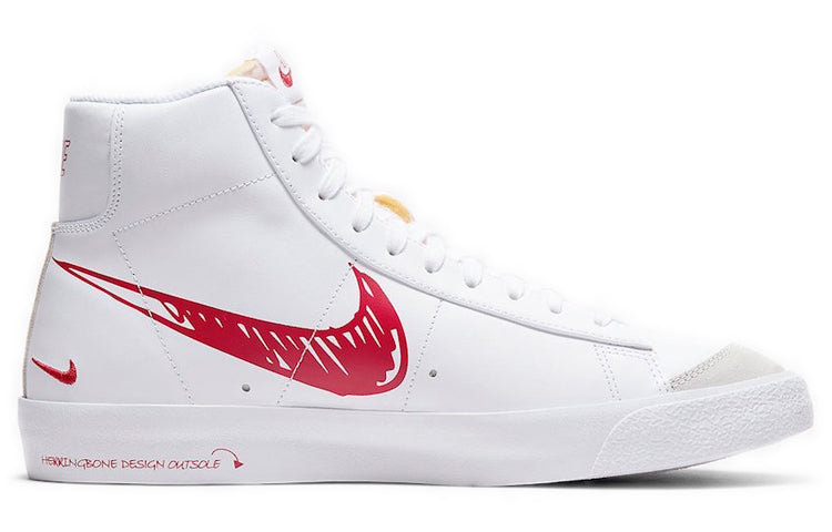 Nike Blazer Mid 77 'Sketch - Red' CW7580-100