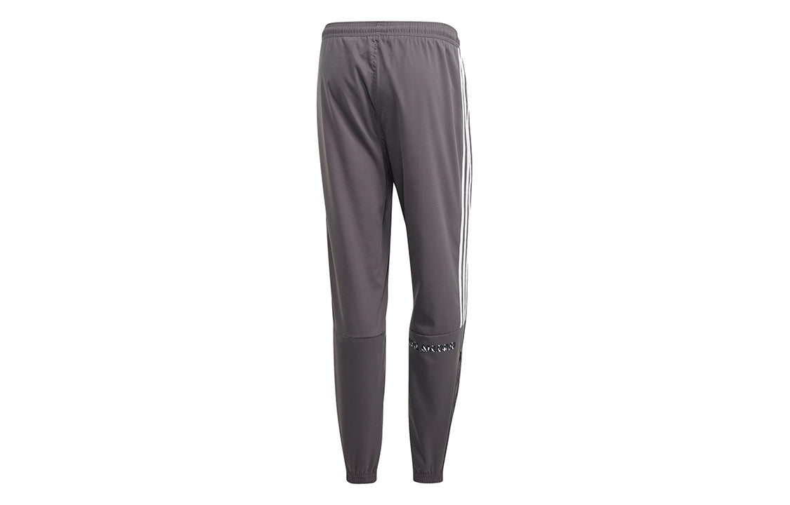 adidas Real Ssp Pnt Real Madrid Soccer/Football Slim Fit Training Sports Long Pants Gray GI0001