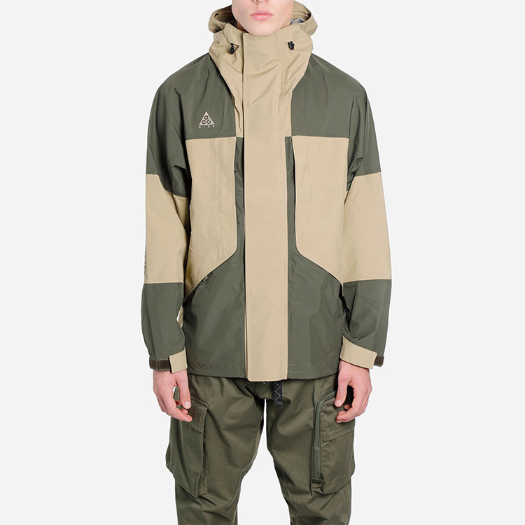 Nike ACG Gore-Tex Outdoor hooded track Jacket Interchange Jacket Khaki CT2255-325