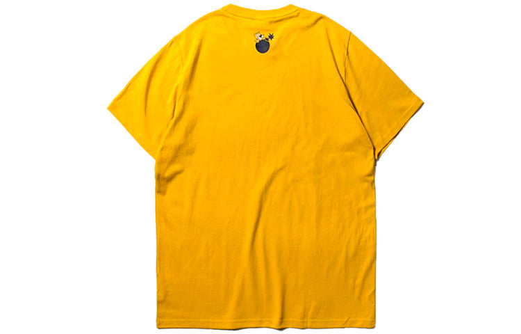 PUMA x The Hundreds Logo Printed Short Sleeve TEE Gold 596750-25
