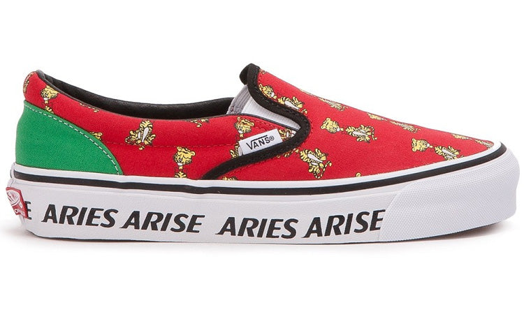 Vans X ARIES OG CLASSIC SLIPON 'Red White' VN0A32QNPV5