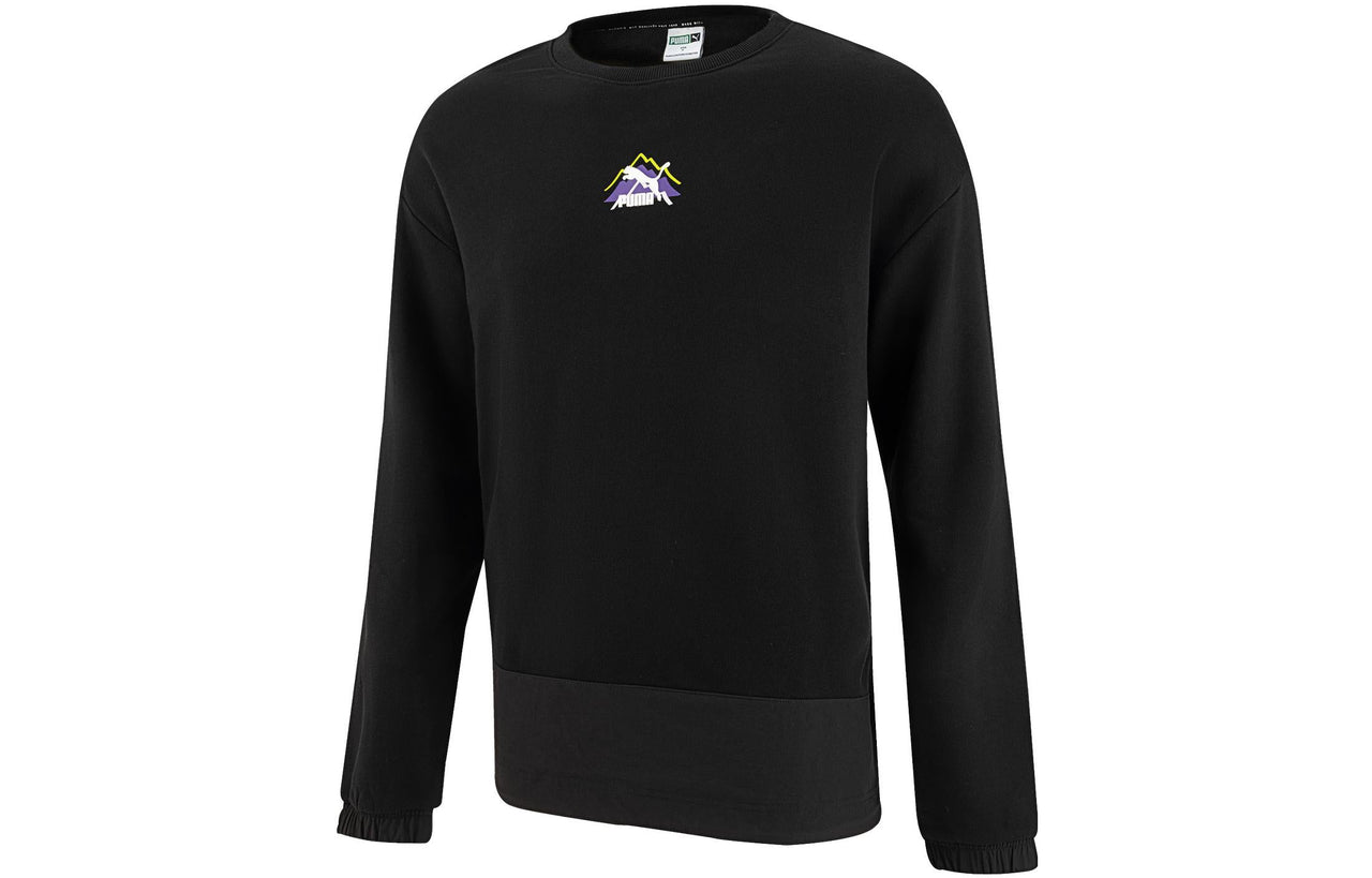 PUMA Camping Sportswear Mountain Long Sleeve Tee 'Black' 537391-01