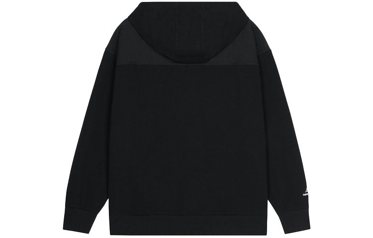 New Balance Men's New Balance Solid Color Casual Hooded Pullover Long Sleeves Black AMT13363-BK