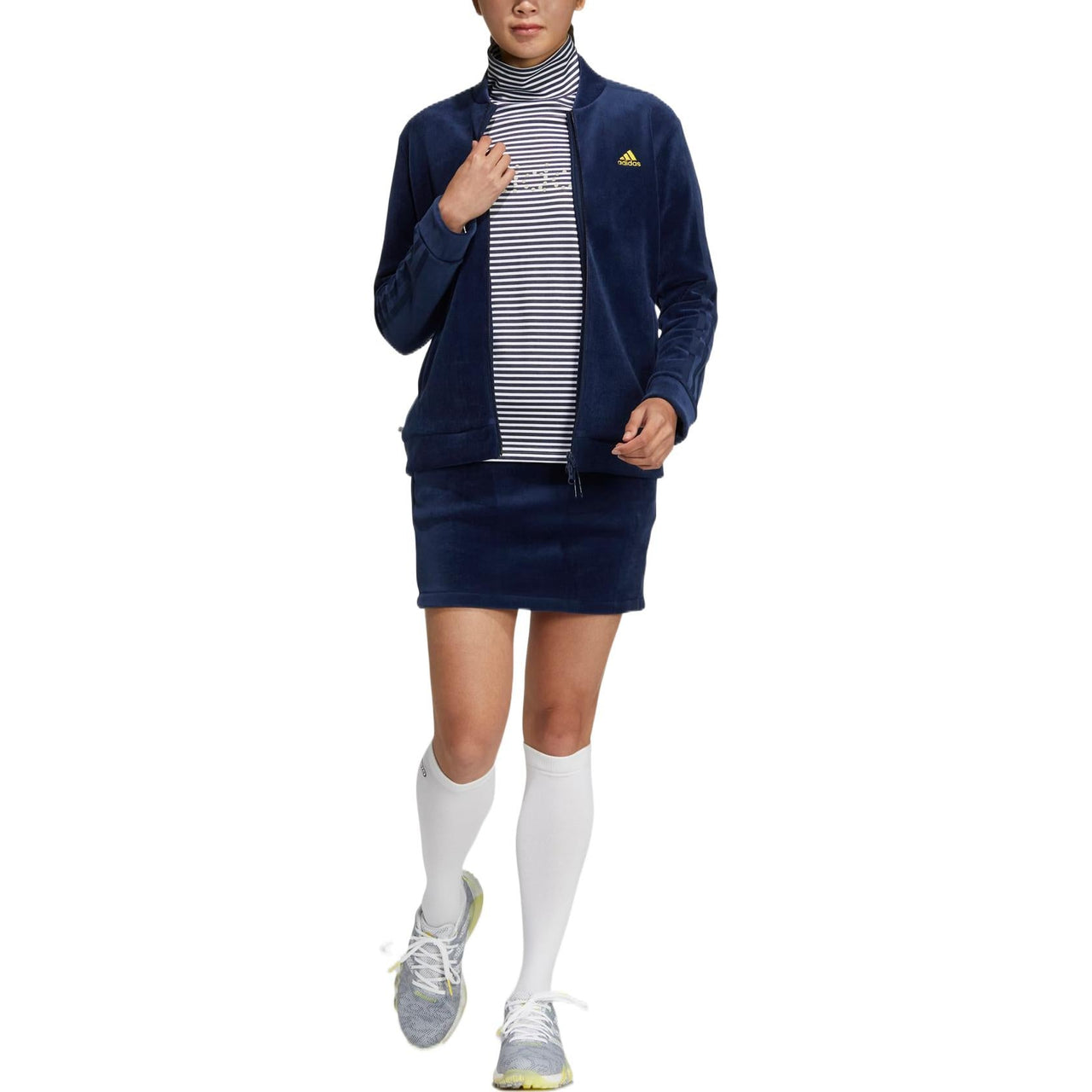 (WMNS) adidas 3-Stripe Two-Piece Long Sleeve Suit 'Navy' HG8262