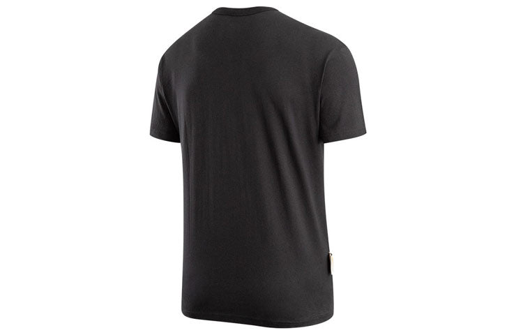 Men's Nike As Nsw Tee Prem Pocket Casual Breathable Round Neck Logo Solid Color Short Sleeve Black T-Shirt DV3316-010