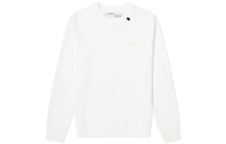 Off-White C/O Virgil Abloh Men'S White Acrylic Arrows Sweatshirt OMBA025F19E300100160