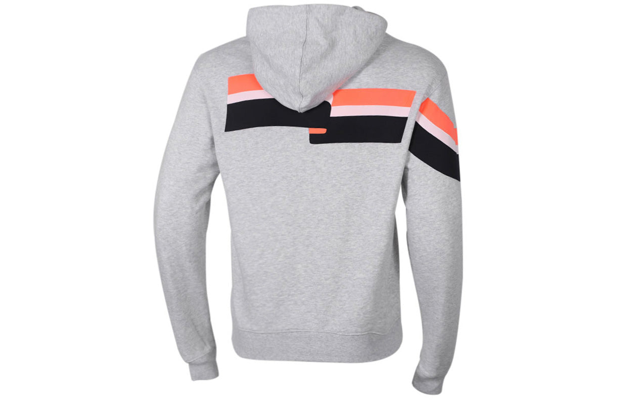 adidas originals RIPPLE HOODY Retro Sports Pullover light grey FM1517