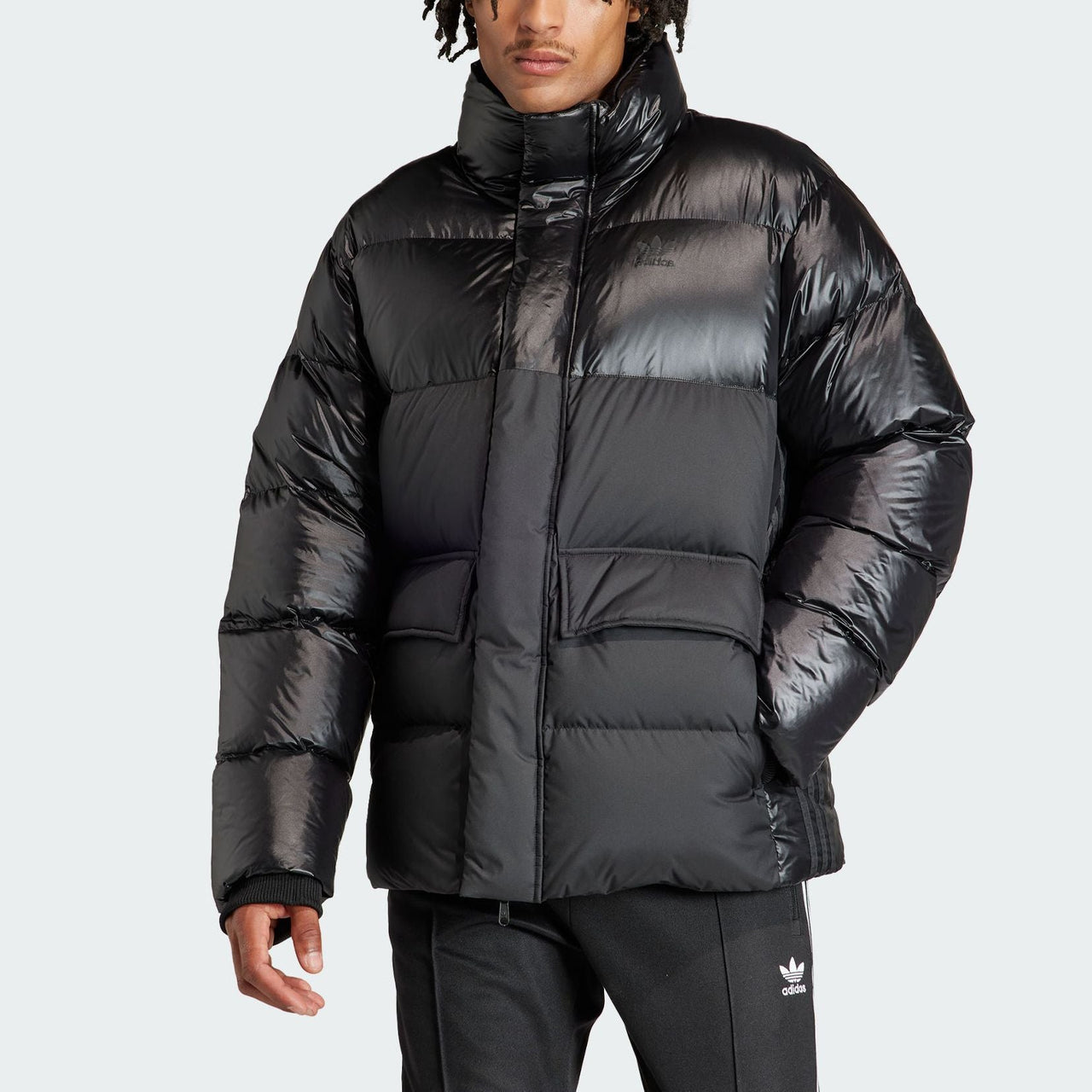 adidas originals Midweight Down Puffer Jacket 'Black' IR7133