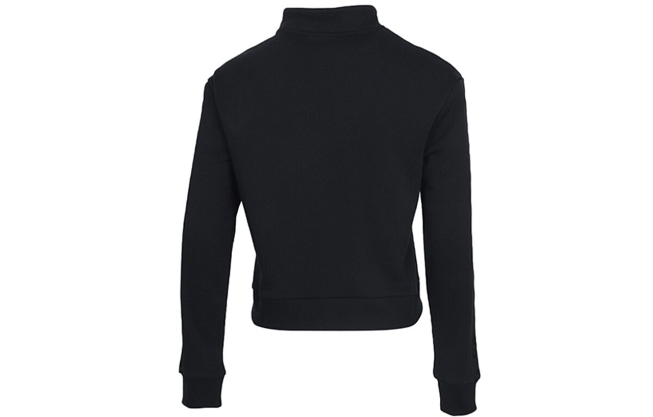 (WMNS) PUMA Essential Half Zip Sweatshirt 'Black White' 587161-01