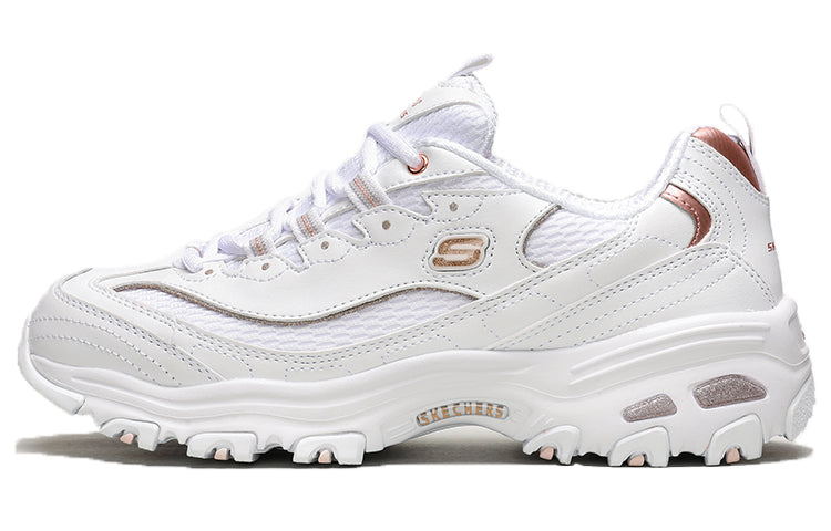 (WMNS) Skechers D'Lites Copper Divine Low-Top Daddy Shoes Creamy 13145-WTRG
