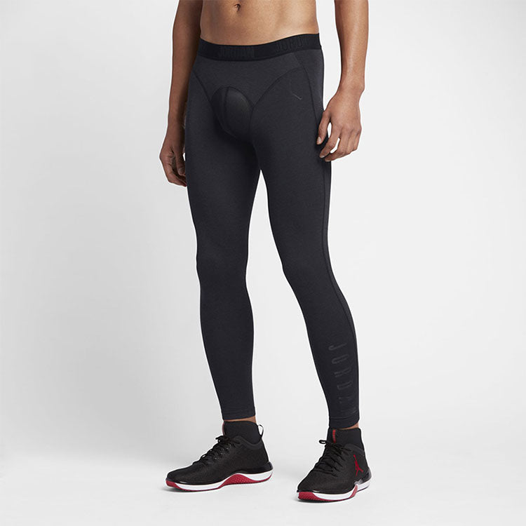 Men's Jordan Brand Solid Color Tight High Elasticity Gym Pants/Trousers/Joggers Black 833782-010