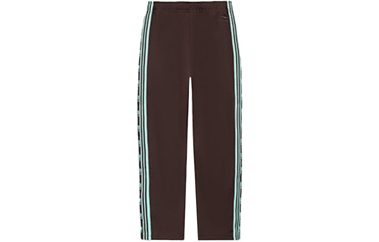 Li-Ning Logo Side Striped Pants 'Brown Green' AKLS869-2