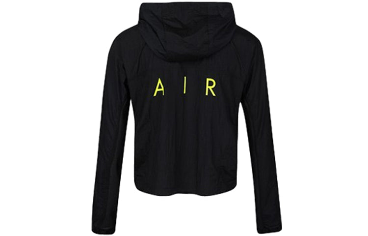 (WMNS) Nike Half Zipper hooded track Jacket Black CU3047-010