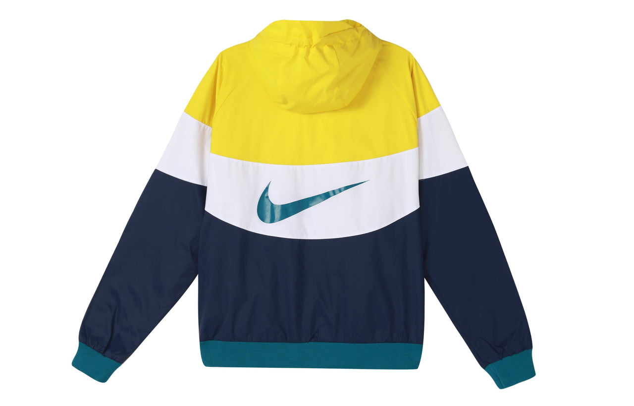 Nike Sportswear Windrunner Colorblock Casual hooded track Jacket Yellow DC4113-714