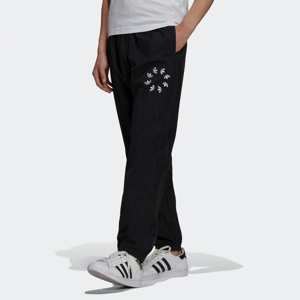 Men's adidas originals St Woven Tp Casual Sports Breathable Bundle Feet Long Pants/Trousers Black H37728