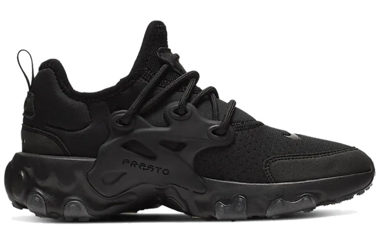 (GS) Nike React Presto 'Triple Black' BQ4002-005