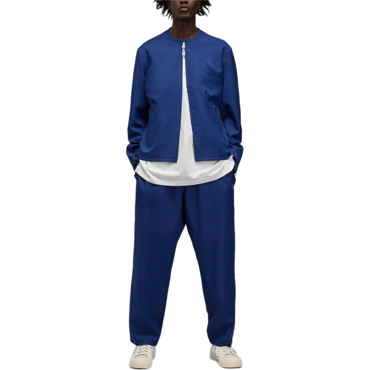adidas Y-3 Mesh 3-Stripes Track Top 'Dark Blue' JM7795