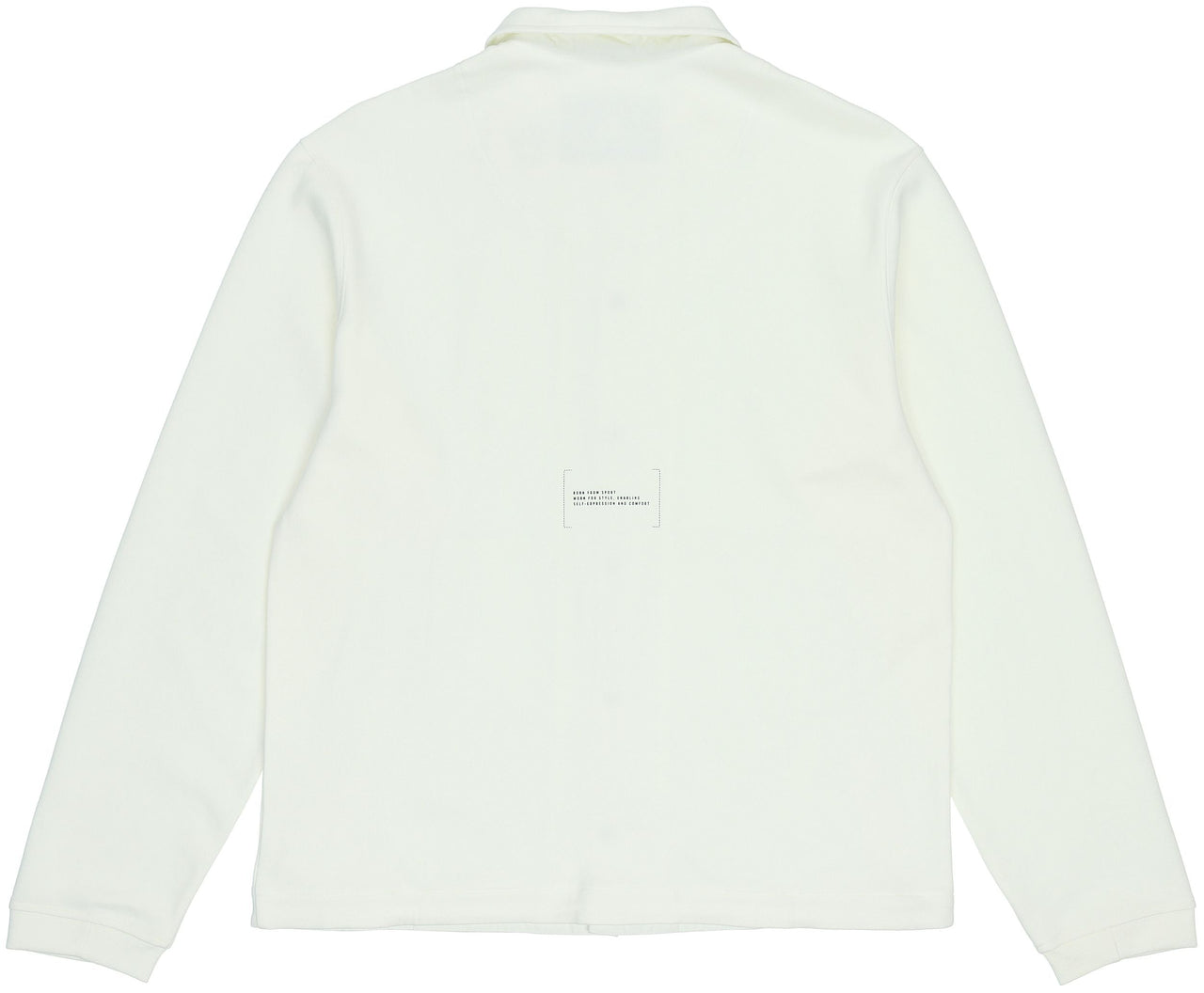 adidas Solid Color Logo Single Breasted Lapel Long Sleeves White Jacket HG2072