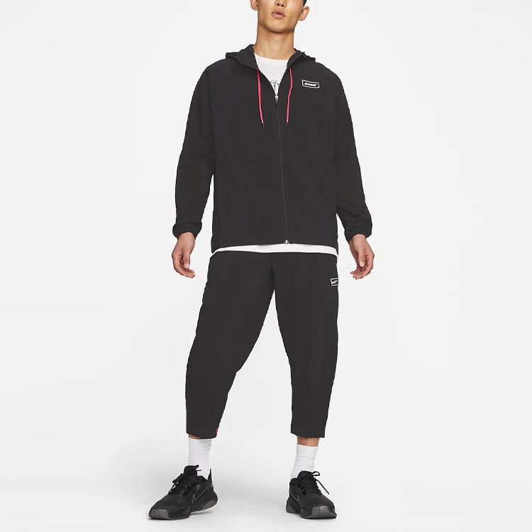 Men's Nike Sport Clash Casual Fitness Training Sports Cropped Pants/Trousers Black CZ1495-010