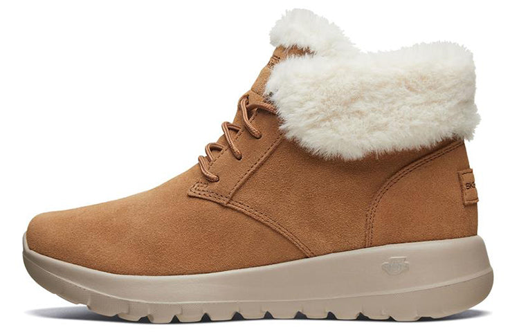 (WMNS) Skechers On-The-Go Joy Lush Chukka Boots 'Brown' 15506-CSNT
