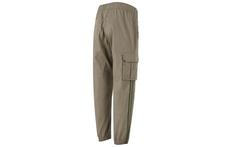 Men's adidas neo Sw Wvn Tp Side Pocket Casual Joggers/Pants/Trousers Olive Green H45172
