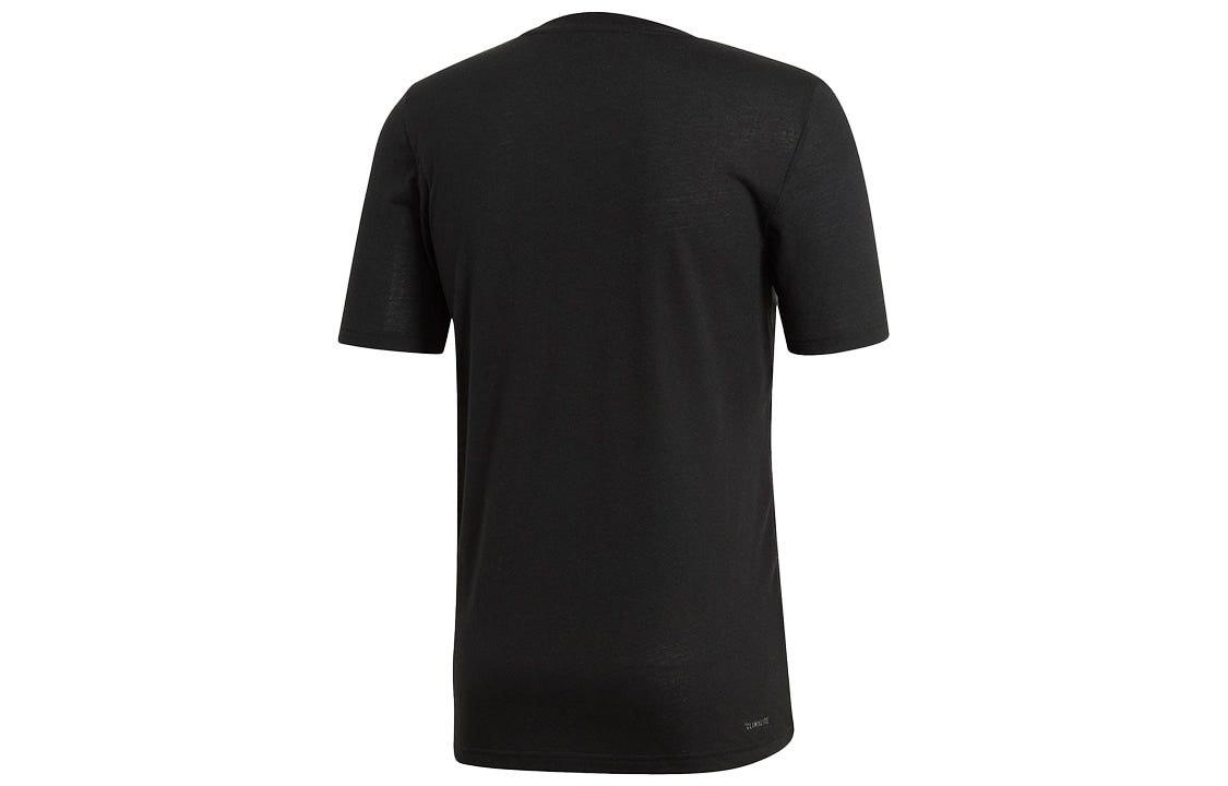 adidas Casual Sports Round Neck Short Sleeve Printing Black EI5655