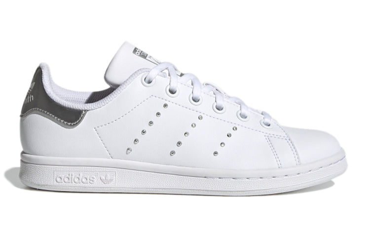 (GS) adidas Originals Stan Smith J Shoes 'White Silver' FW0745