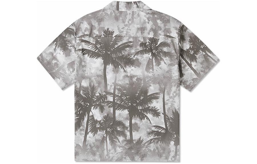 Converse Resort Palm Trees Button-Down Shirt 'Black Palm' 10026435-A01