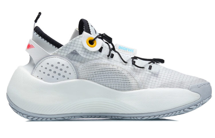 (WMNS) Li-Ning Badfive Dazzle mid 'White Blue' AGBR042-1