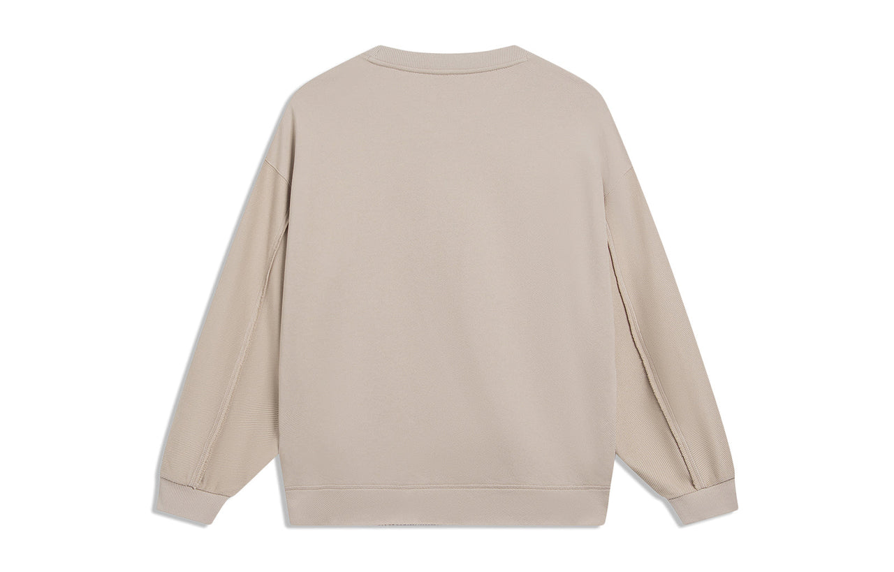 Li-Ning Counterflow Graphic Sweatshirt 'Light Brown' AWDT571-2