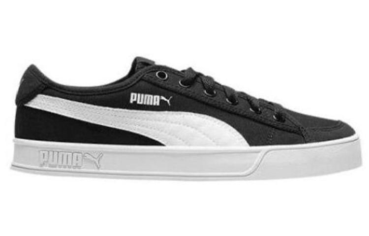 PUMA Smash v2 Vulc CV 'Black White' 365968-01