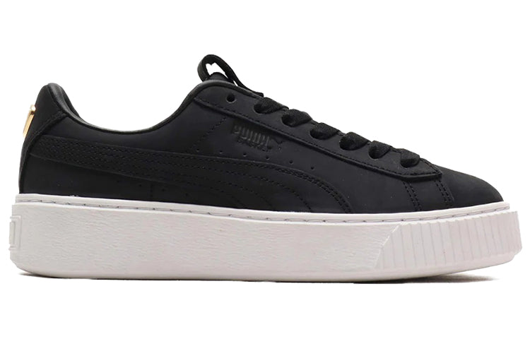 (WMNS) PUMA Platform Premium Logo 'Black White' 369921-01