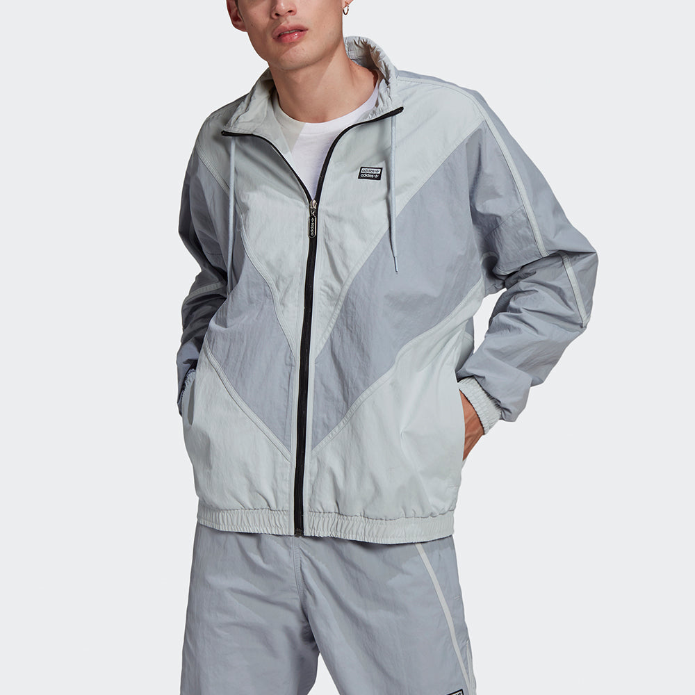 adidas originals V-Line Woven Tt Matching Woven Blazer For Men Grey GN3340