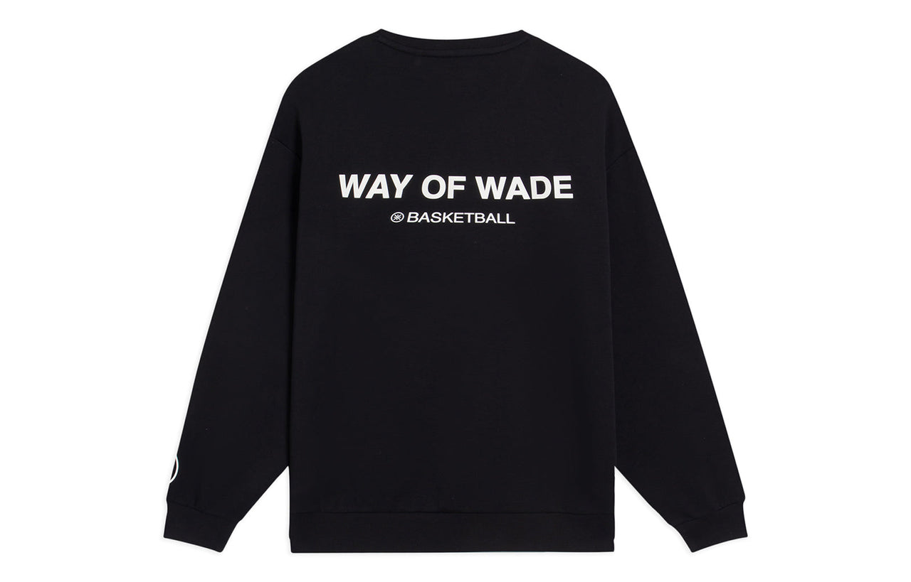 Li-Ning Way Of Wade Basketball Graphic Sweatshirt 'Black' AWDS813-4