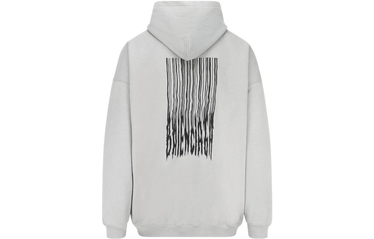 Balenciaga Barcode Cotton Hoodie 'Grey' 651799TKVE68174