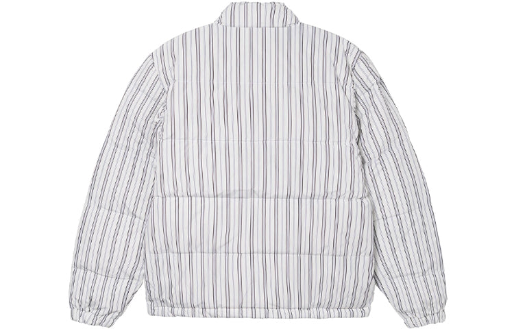 Stussy Stripe Down Puffer Jacket 'Bone' 1156021