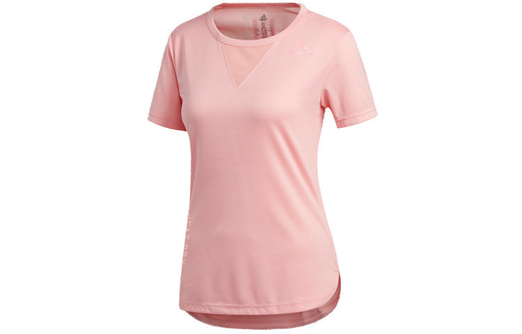 (WMNS) adidas Training 3-Stripes Tee HEAT.RDY Pink FK9619