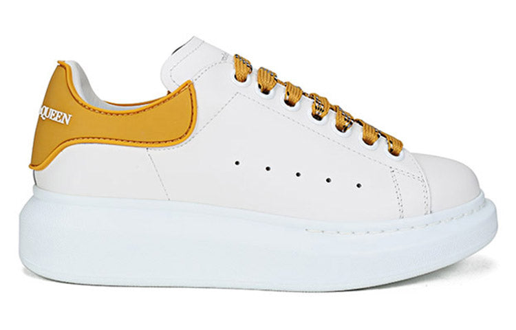 (WMNS) Alexander McQueen Oversized Sneaker 'White Mustard' 621056WHXMT9718