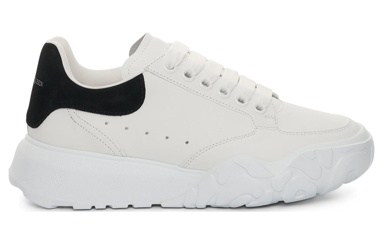 (WMNS) Alexander McQueen Oversized Court Trainer 'White Black' 633915WIA9A9061