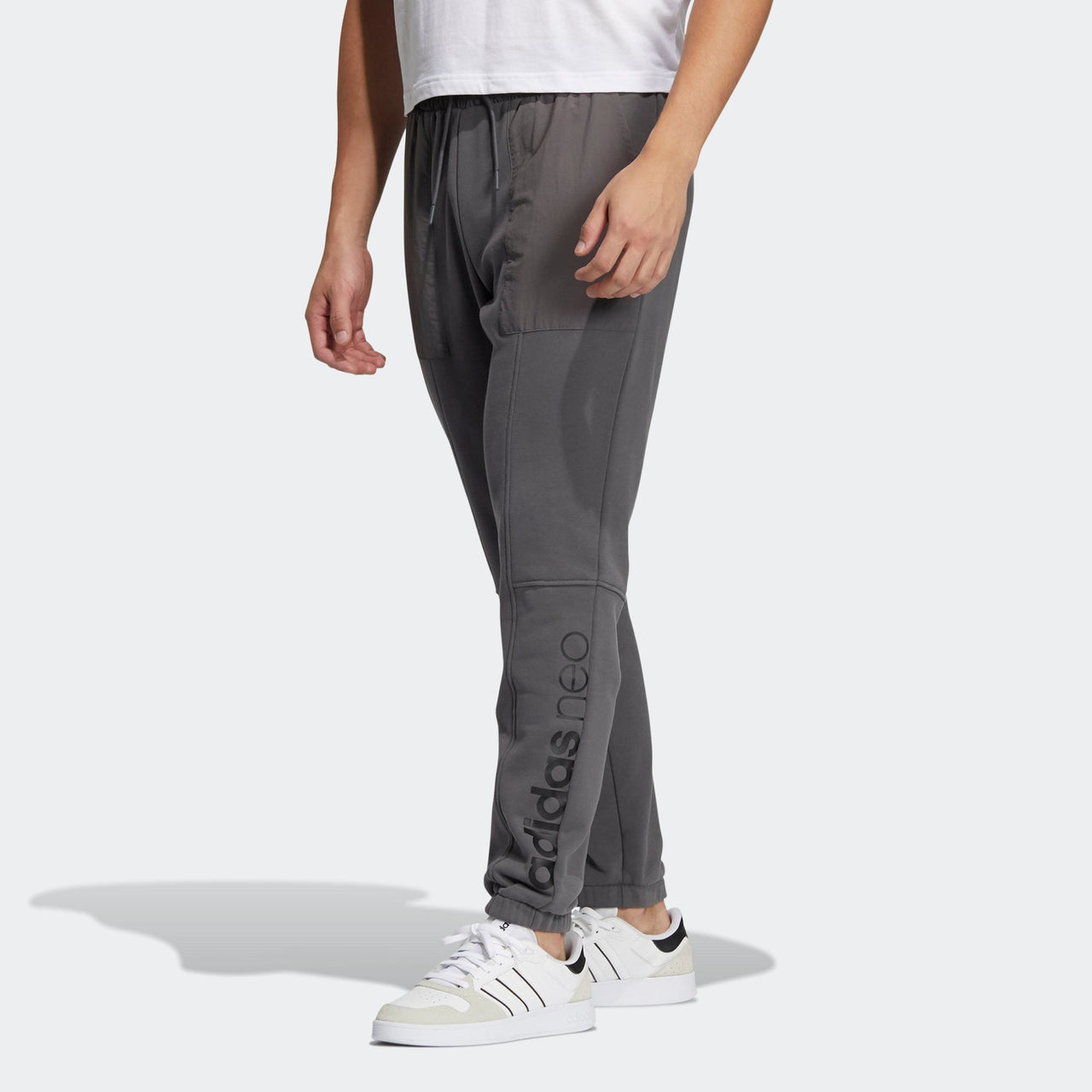 Men's adidas neo Ard Tp Alphabet Large Logo Sports Pants/Trousers/Joggers Gray HG1608